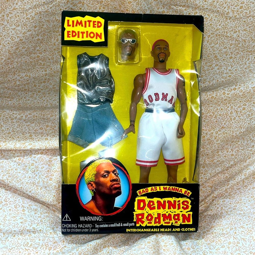 Dennis Rodman NBA Bulls Bad as I wanna be limited edition doll NEW UNOPENED BOX